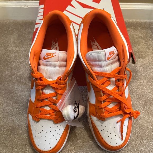 Nike Bold Orange and White Athletic Shoes